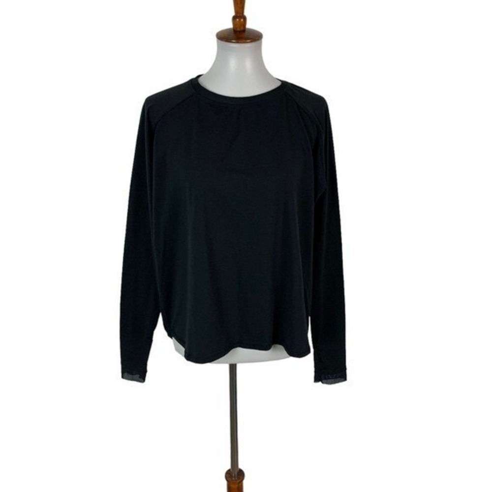 DYI Black Long Sleeve Athleisure‎ Workout Top Medium